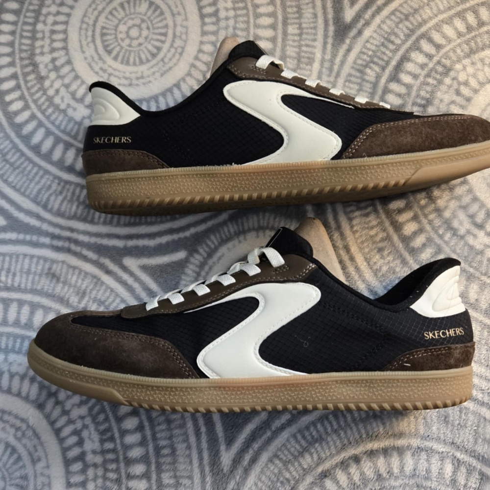 Brown/Black Skechers Women's Slip-Ins Hotshot Everyday Ease Sneakers sz 8.5 - Picture 5 of 5